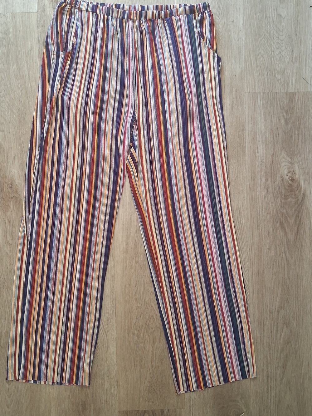 Sara Studio Women's Multicolor Striped Pants